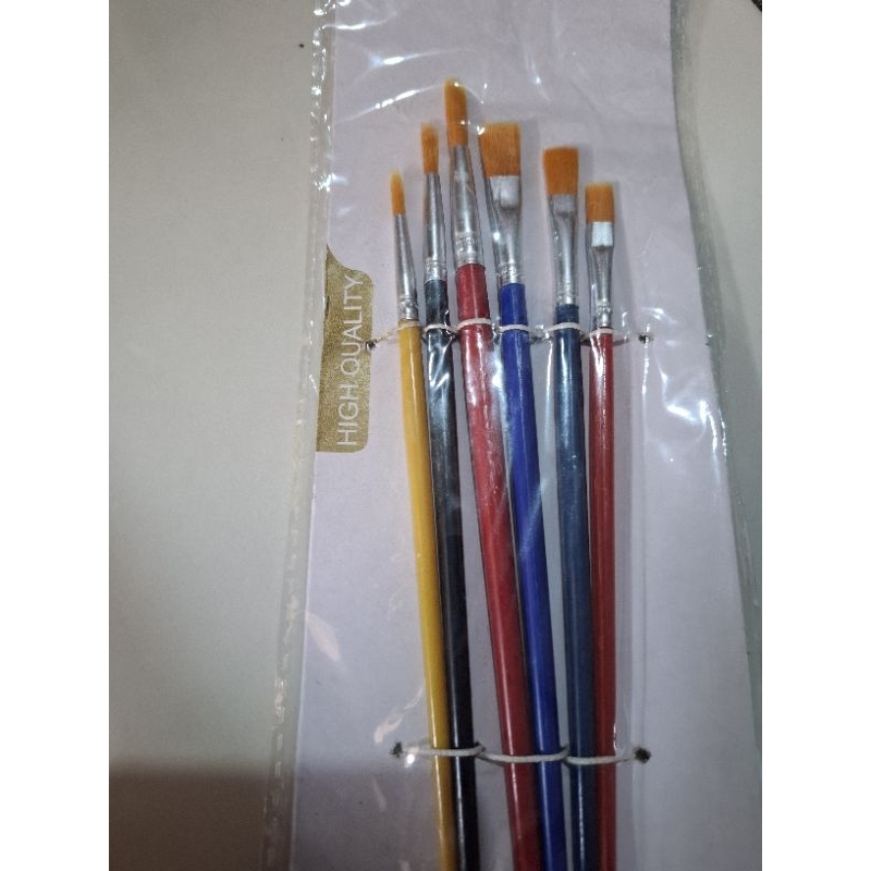 

kuas set warna, isi 6