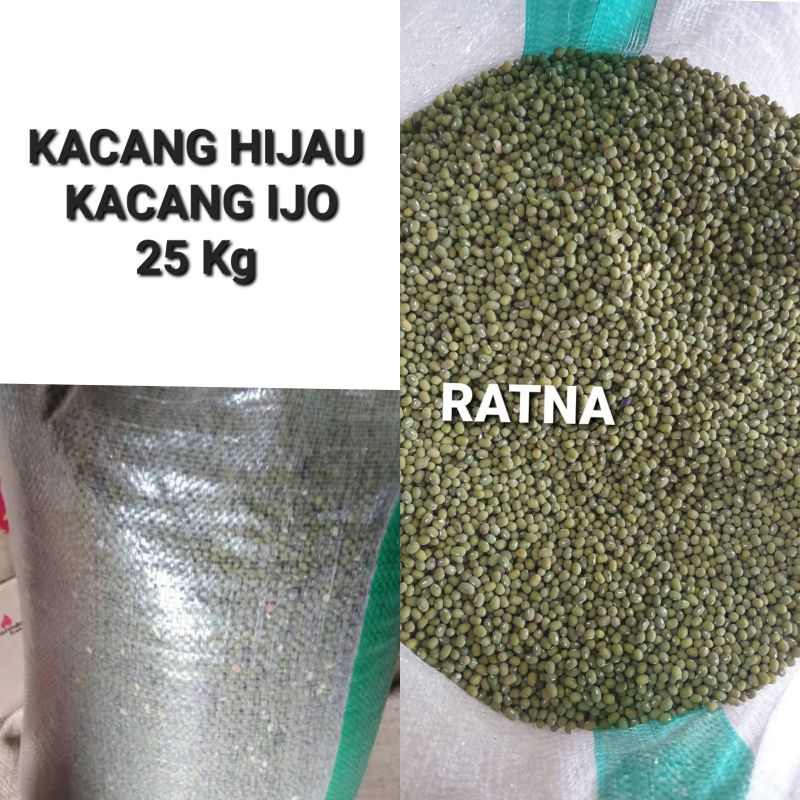 

KACANG HIJAU / KACANG IJO 25 Kg ( 1 Sak ) GOJEK