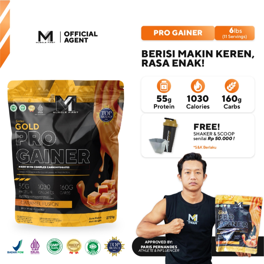 Muscle First Pro Gainer 100 6lb - Mass Gainer Penambah Berat Badan