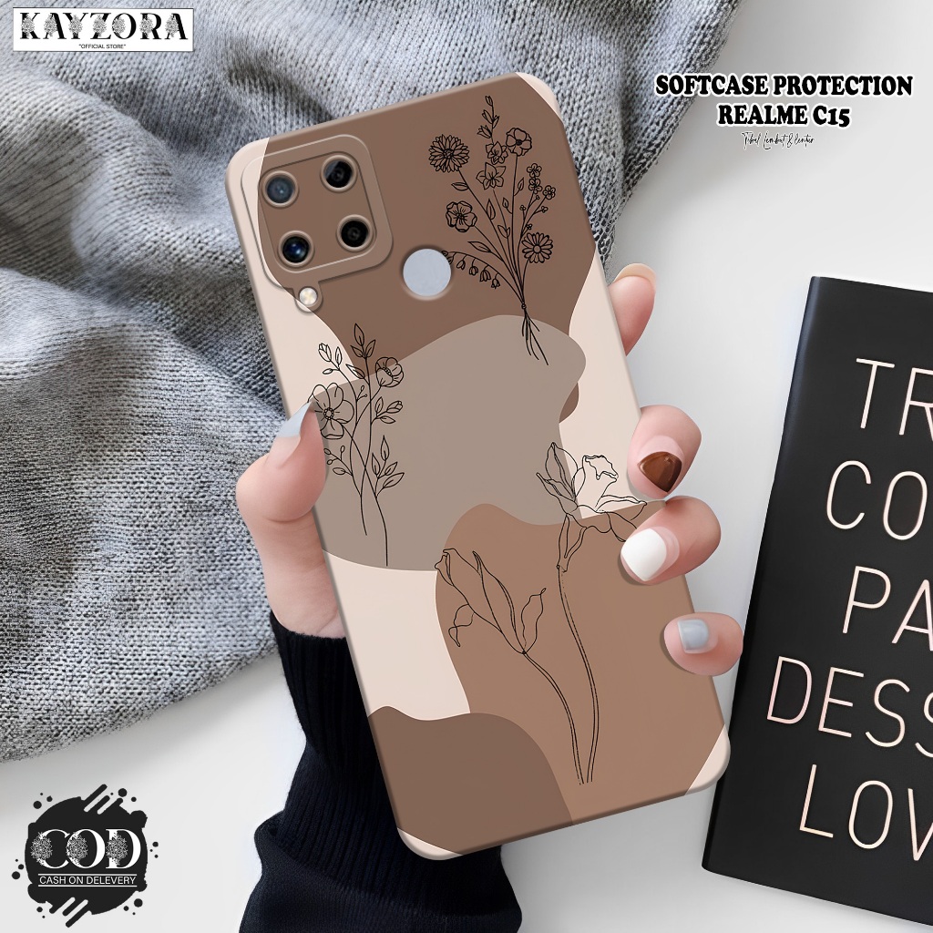 Case Hp Realme C15 Terbaru - KAYZORA - Fashion Case AESTHETIC - Softcase Realme C15 - Silikon Pro Ca