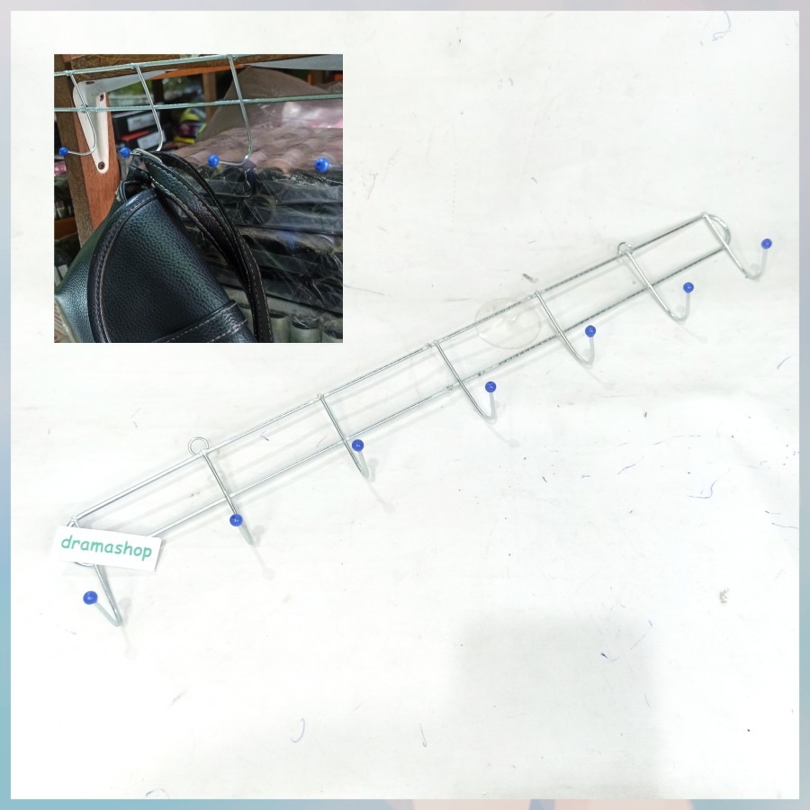 Gantungan Baju Kapstok Besi Stainless Chrome MIDOLAND