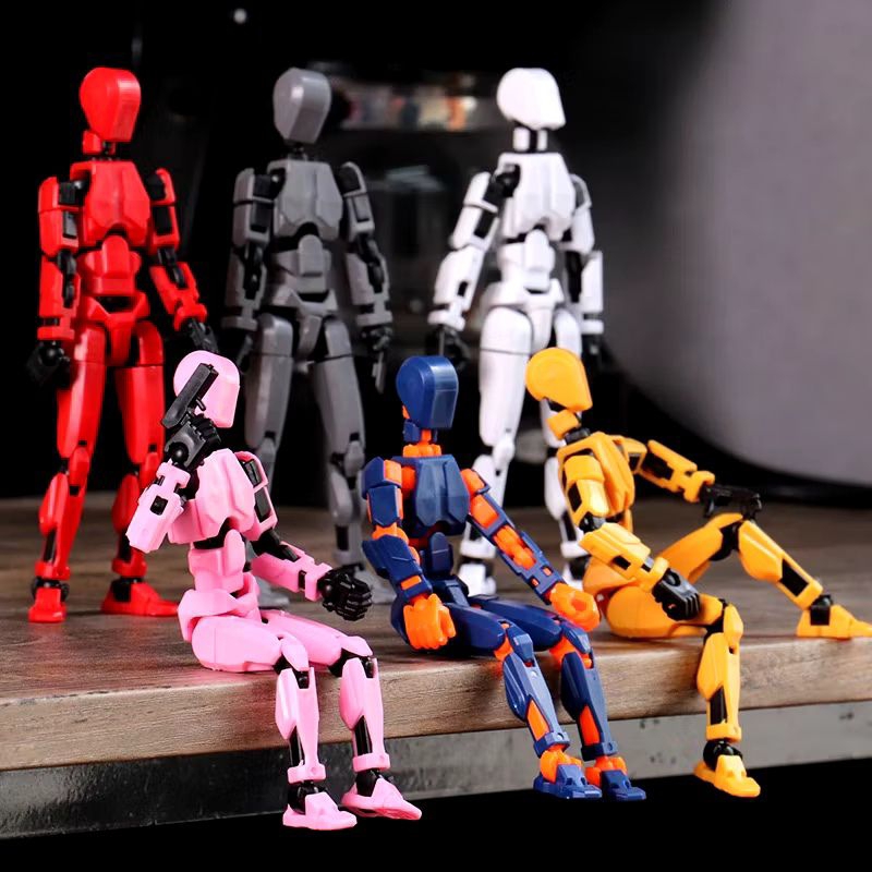 Action Figure Dummy 3D Printing Mainan DIY Dengan Artikulasi