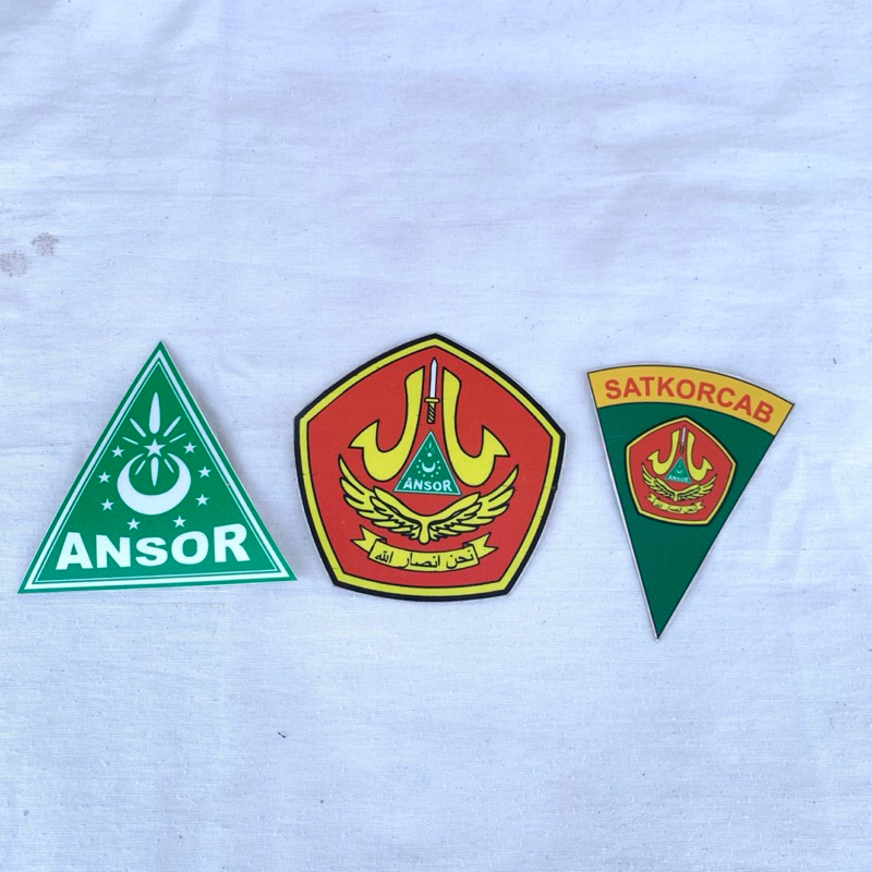 

Sticker logo ansor,satkorcab ansor,stiker ansor segitiga