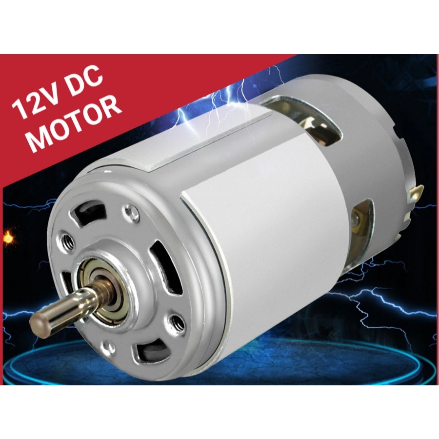 DINAMO DC MOTOR 775 12V 12000 RPM HIGH SPEED HIGH TORQUE