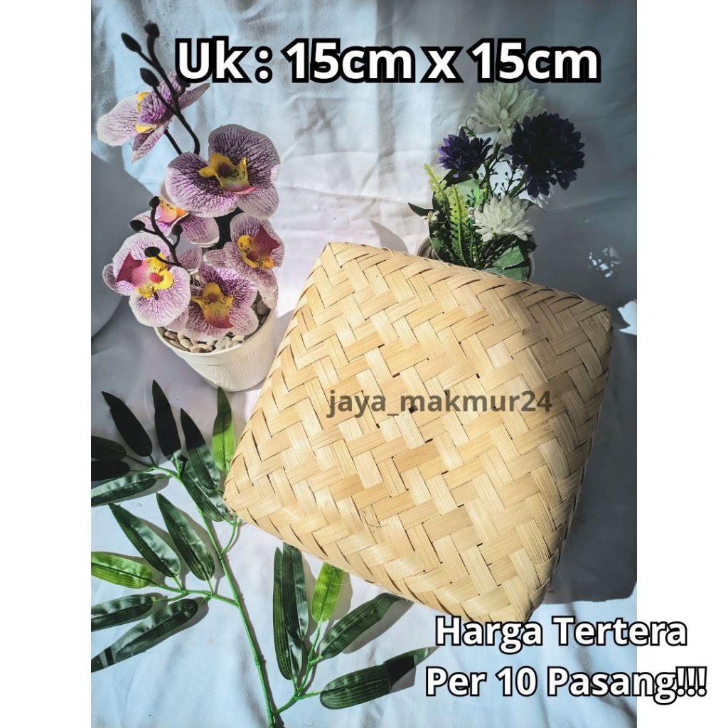 besek bambu murah / besek hampers/besek bambu uk 15cm x 15cm