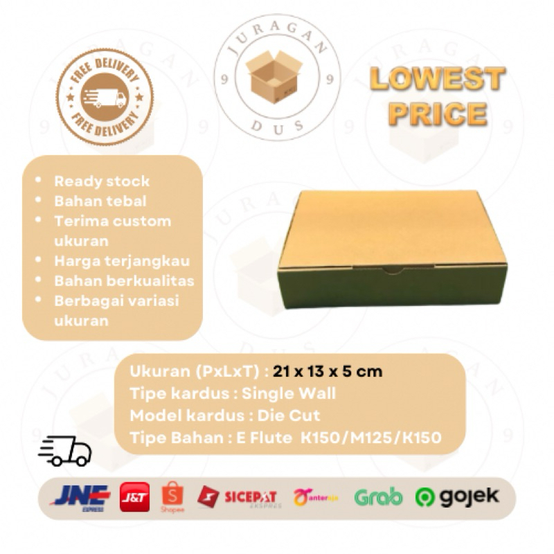 

Kardus Uk 21 x 13 x 5 CM Die Cut