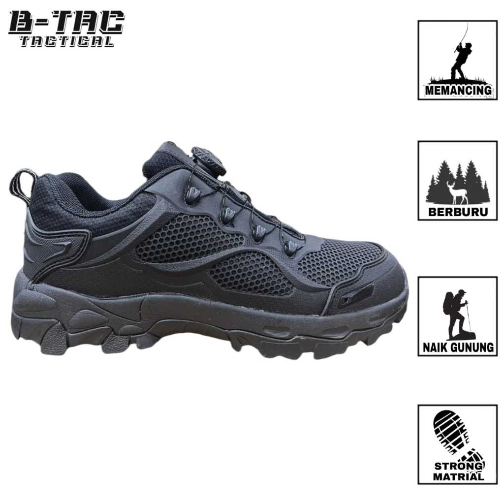 [S. 660 Cats Hitam] Sepatu Boots Pria 4 Inch/ Sepatu Tactical Pria Import/ Sepatu Tactical Merk ESDY