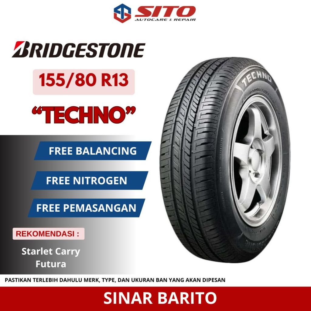 BAN BRIDGESTONE 155/80 R13 TECHNO