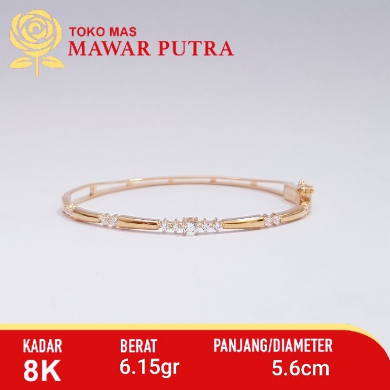 Gelang Emas Oval Bangle Fashion Gold AYU GOLD 8K 375