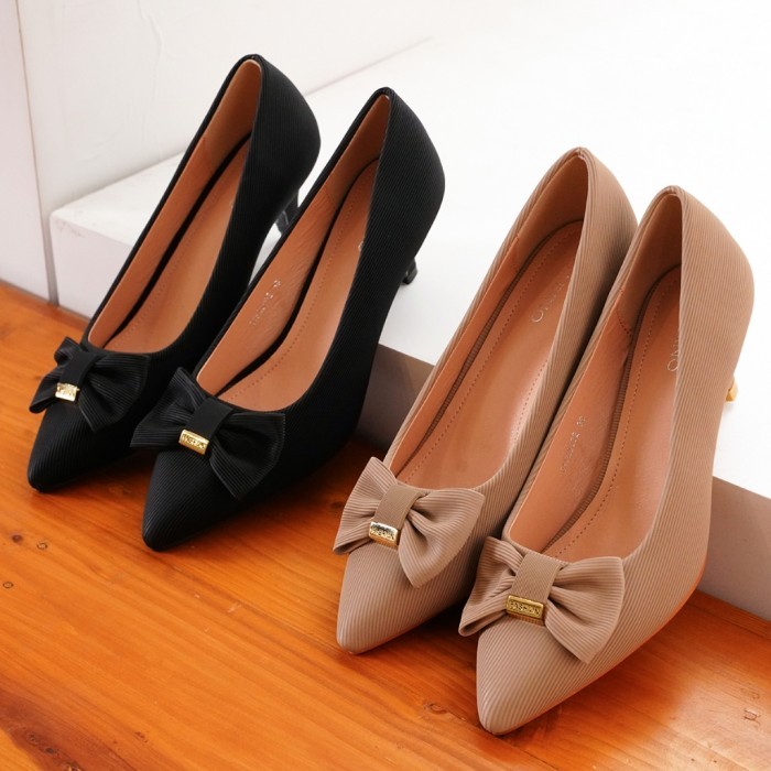 Gabino Sepatu Wanita Heels Slip On Casual Dinda - G1FA3002