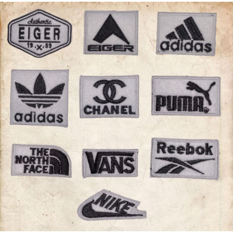 LOGO BET EMBLEM BRAND TERKENAL BORDIR