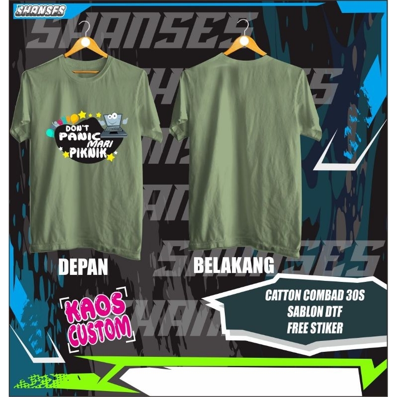 Kaos Piknik sablon dtf