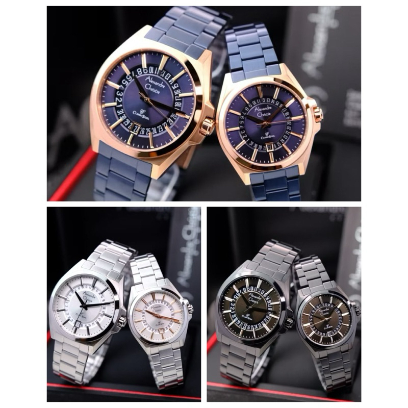 JAM TANGAN COUPLE ALEXANDRE CHRISTIE AC 8688 / AC 8688  8688 ORIGINAL GARANSI RESMI 1TAHUN