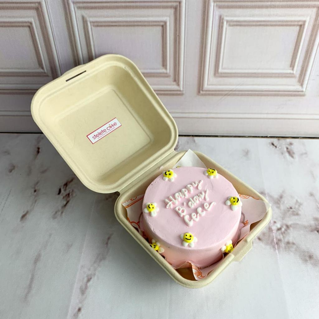 

Kue Ulang Tahun Mini/Birthday Cake/Kue Ultah Mini Korean Pink/Kue Birthday jakarta