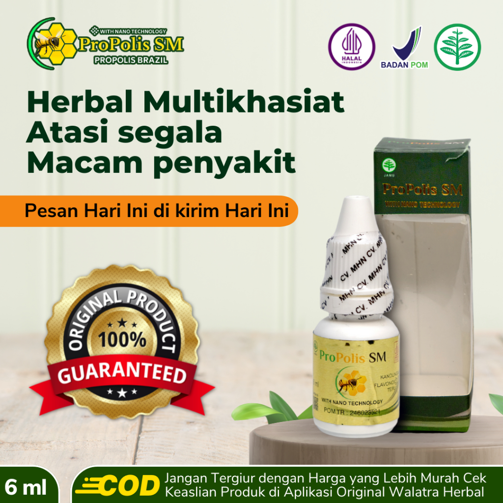 Obat Bisul - Bisul Bernanah - Jerawat - Jerawat Bernanah - Propolis SM Brazilian 100% Original