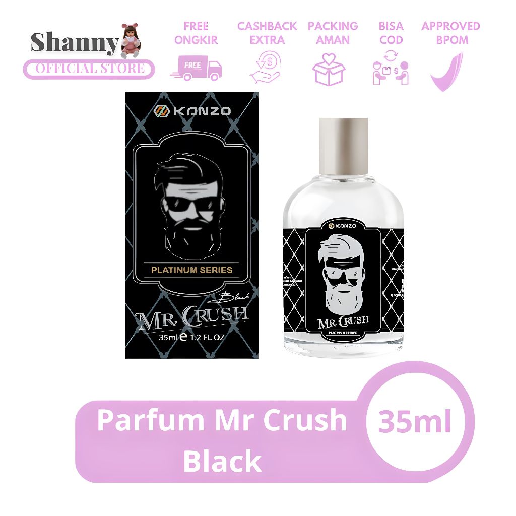 ❤️ Shanny ❤️ [BPOM] Parfum Mr Crush Black 35ml Premium / Parfum Mr Crush Black 35ml Best Seller / Pa