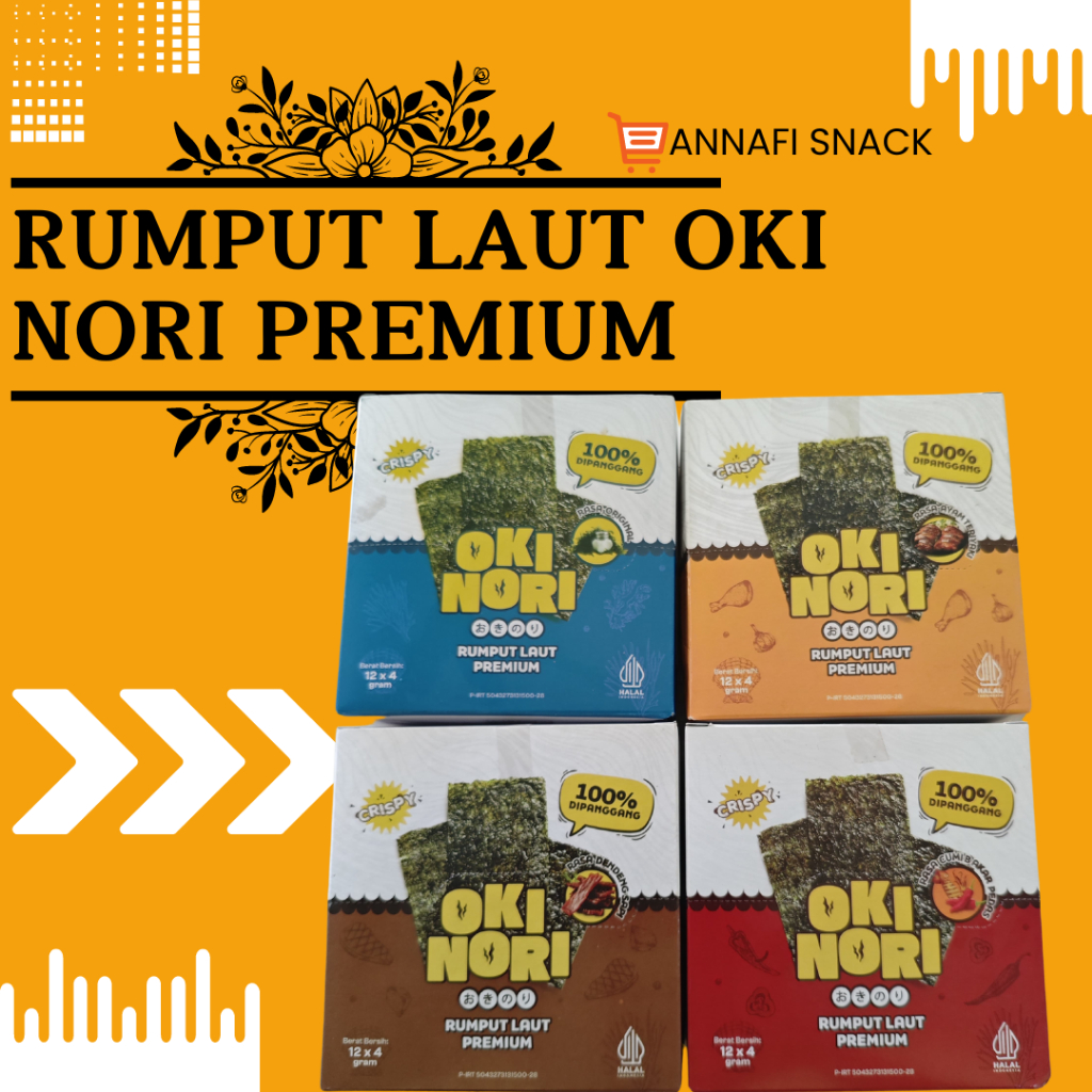 

RUMPUT LAUT OKI NORI PREMIUM QUALITY ISI 12