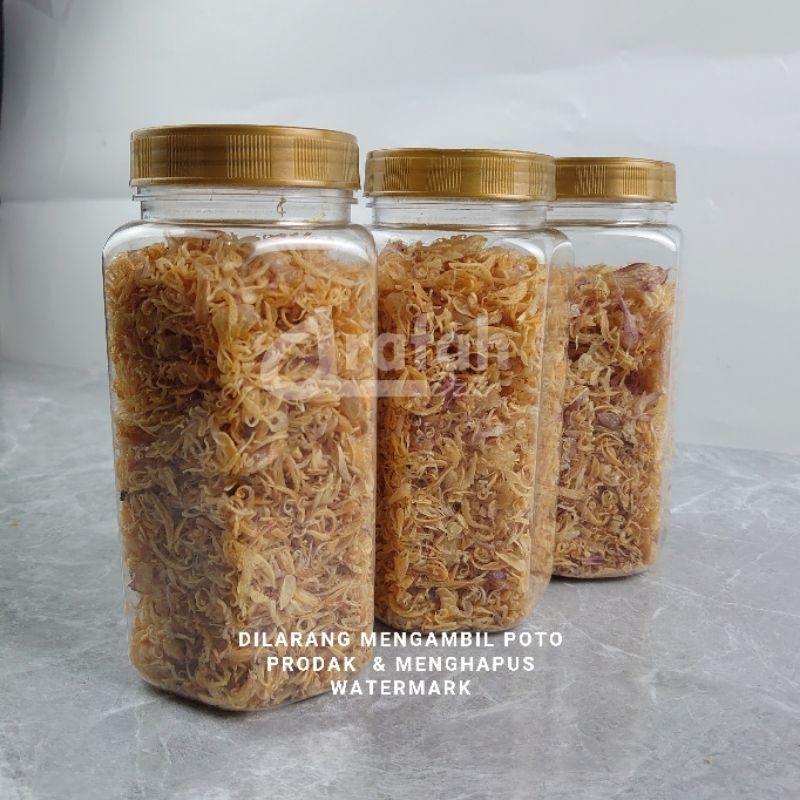 

Bawang Goreng 100% Gurih Renyah Wangi 100gram kemasan toples