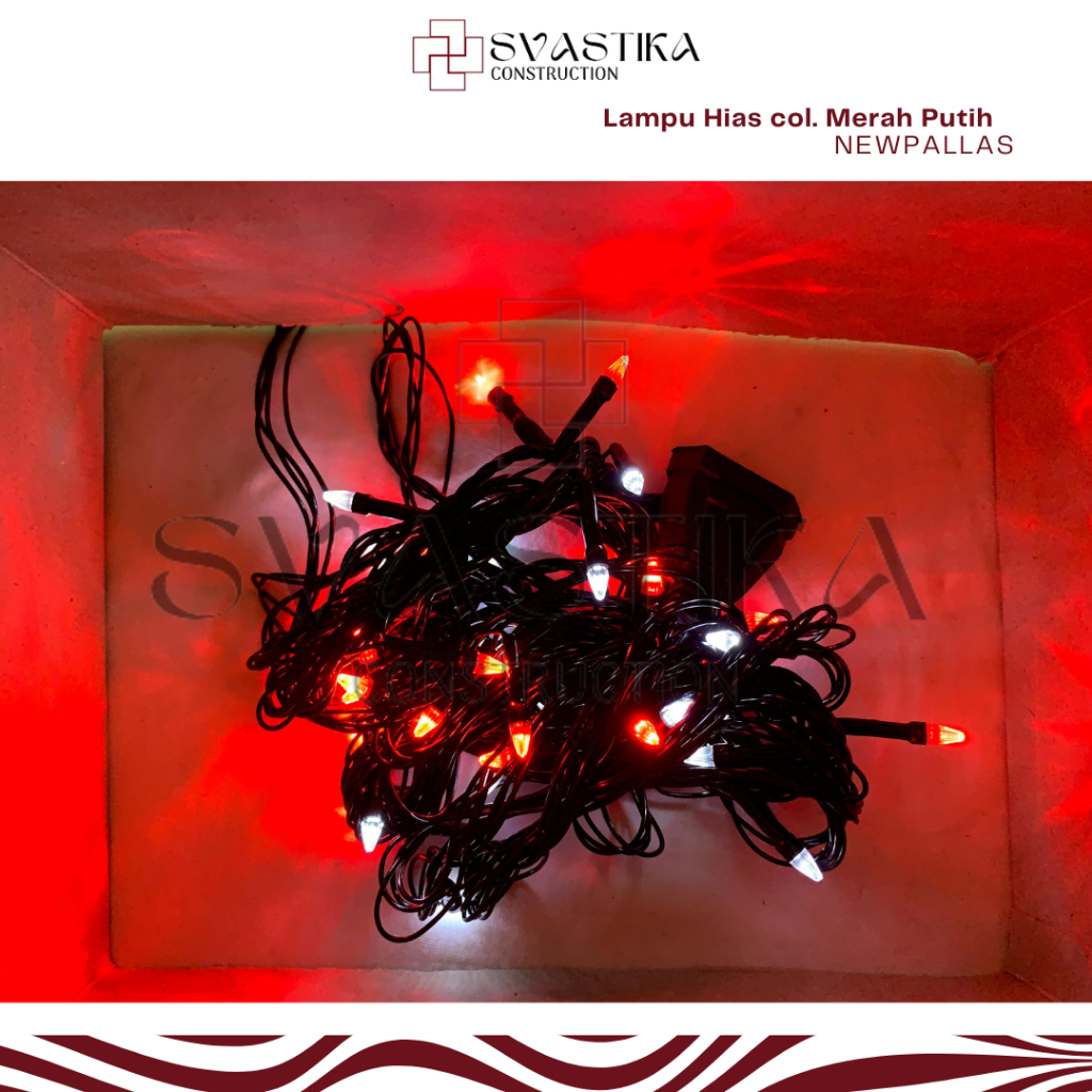 Newpallas - Merah Putih lampu hias 17 agustusan murah 8 meter Lampu Tumblr  Agustusan