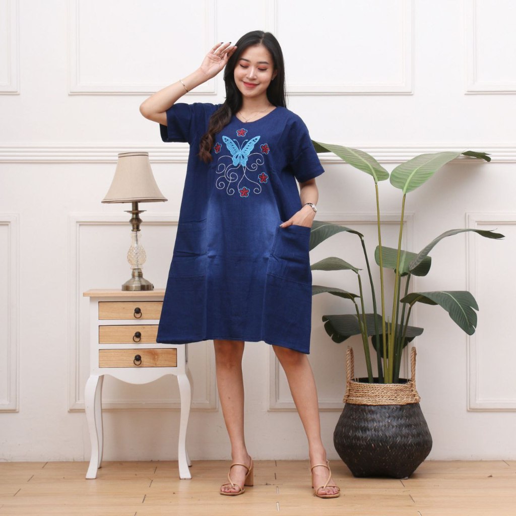 Dress Jeans Dewasa Motif