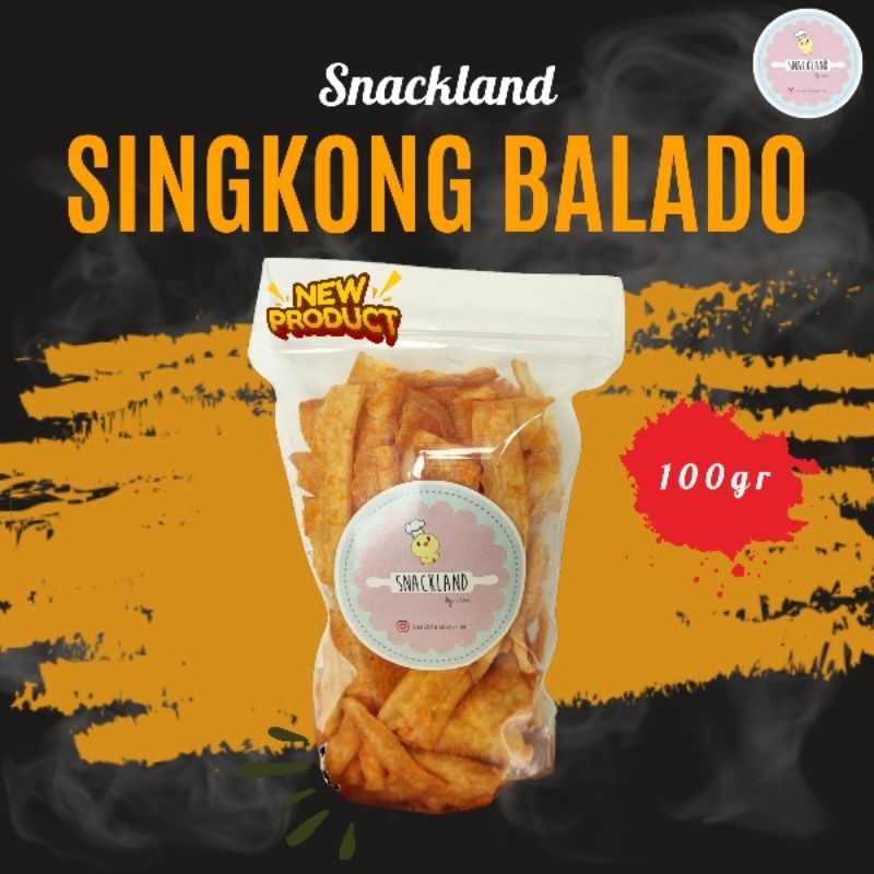 

Snack Keripik Singkong Balado 100gr Cemilan Makanan Ringan