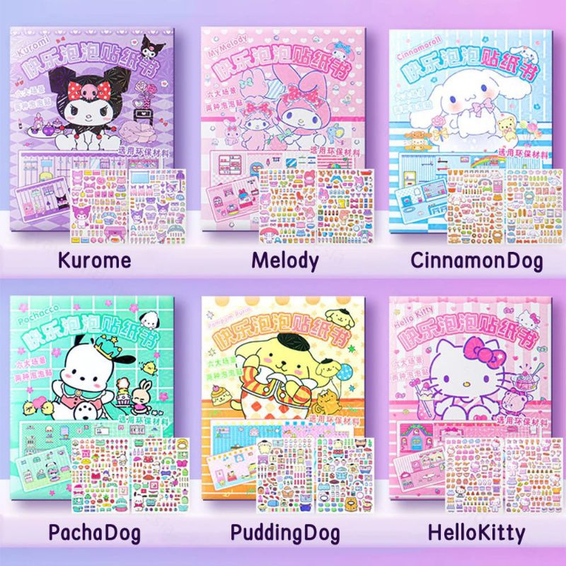 STIKER QUIET BOOK SANRIO KUROMI MELODY....