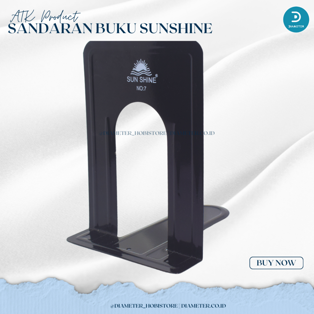 

PEMBATAS BUKU/ SANDARAN BUKU BESI SUN SHINE HITAM