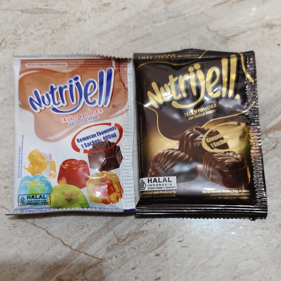 

Nutrijell Coklat / Dark Chocolate Ekonomis Bubuk Jelly Nutrijel