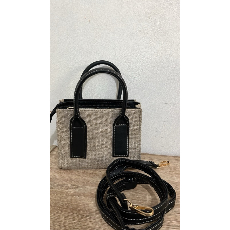 Sling bag kanvas mini korea bag