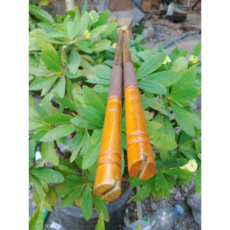 Tangkringan burung murai amplas halus motif ular bubut kanan kiri KAYU JATI PREMIUM CLAS