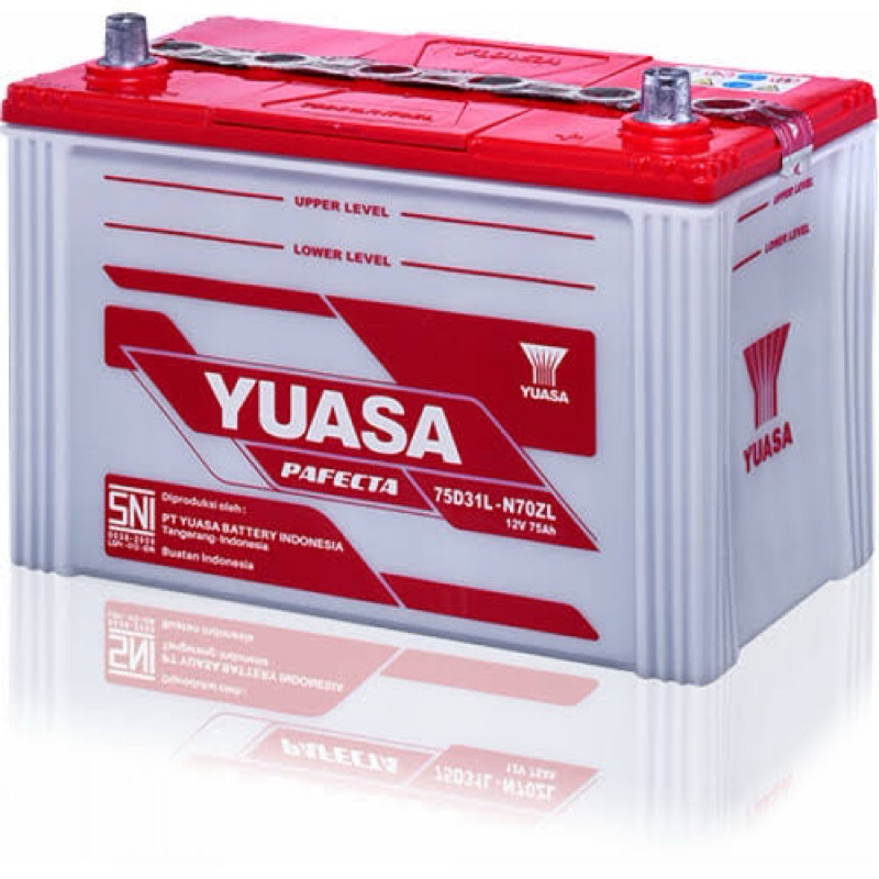Aki Yuasa N70ZL Pafecta (Aki Basah Mobil Ertiga Diesel, Pajero Diesel, Lexus LS400, dan Toyota Land 