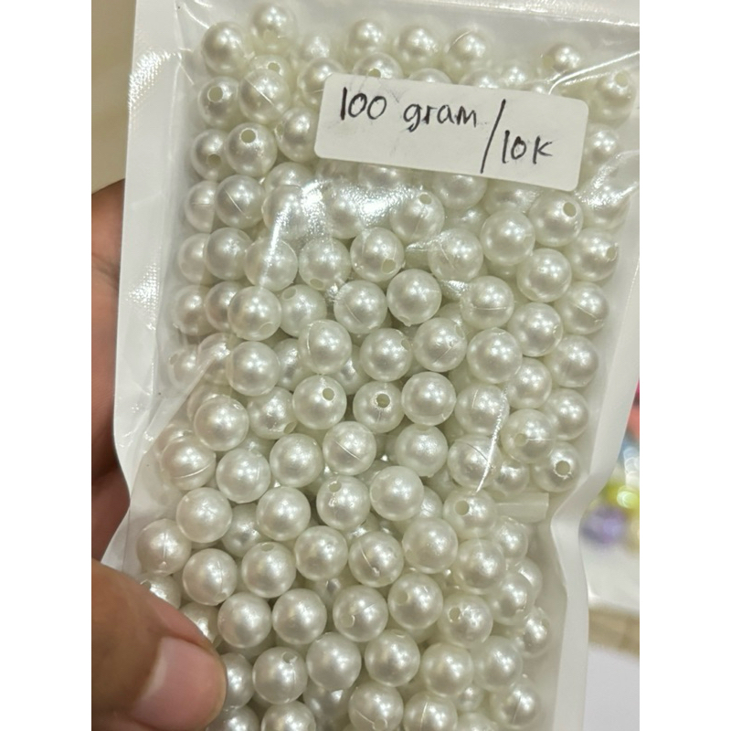 manik manik mutiara 8mm dan 6 mm