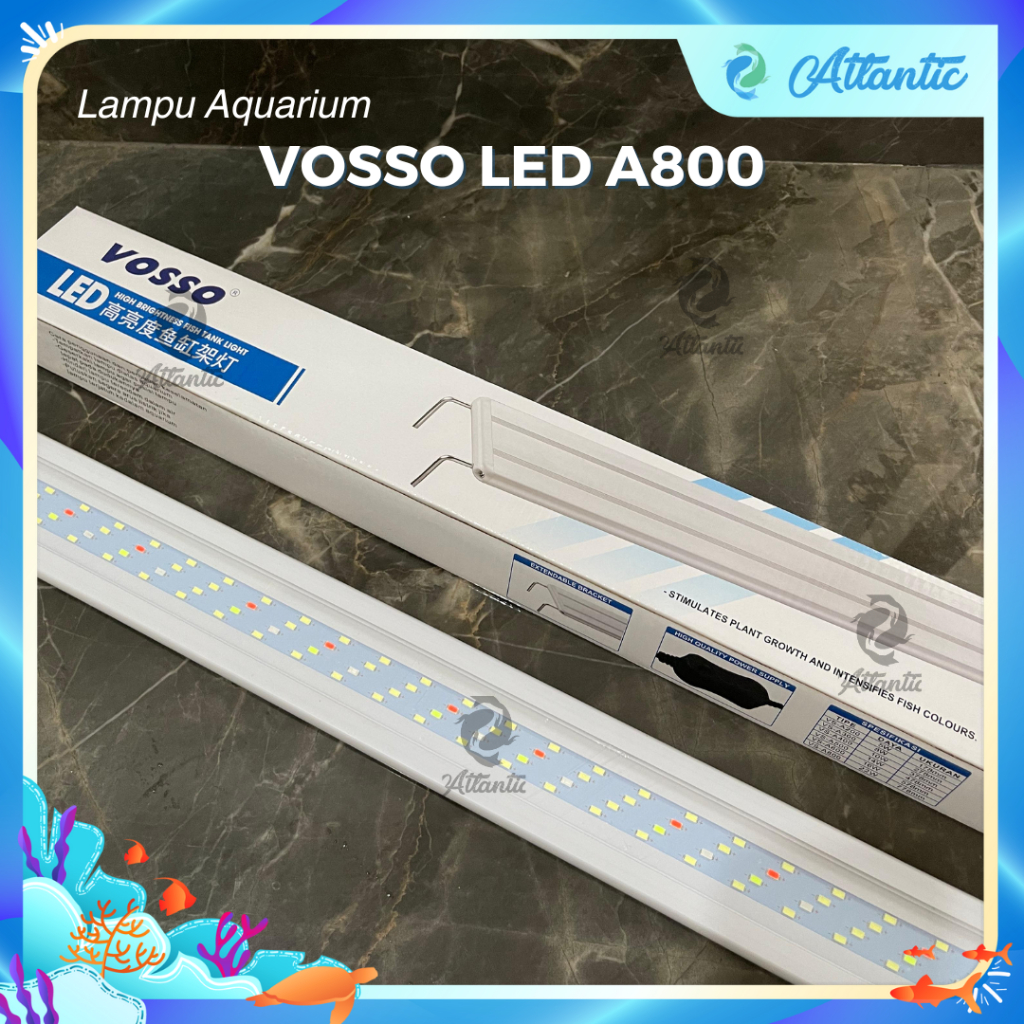 Lampu Gantung Aquarium LED WRGB 80-90 cm Lampu LED Aquarium Aquascape Gantung Atas A 800