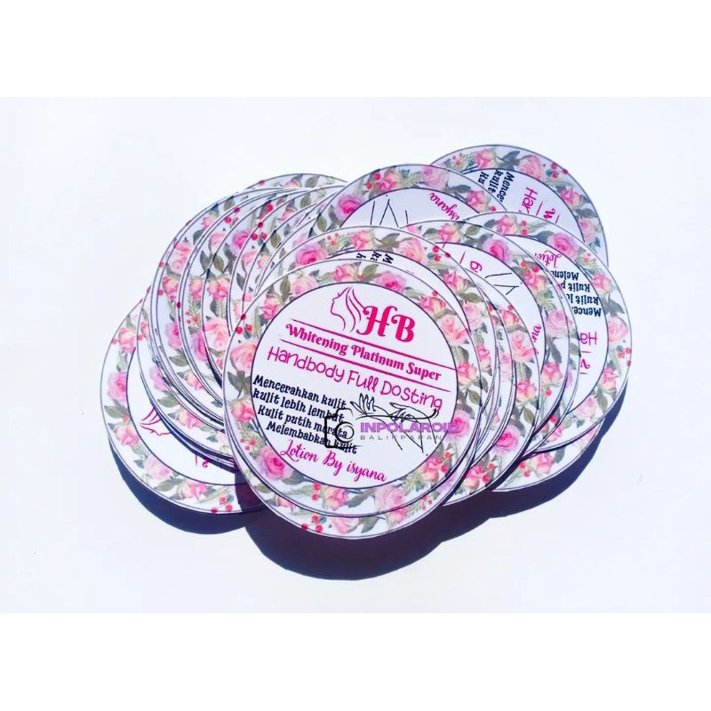 

Stiker HB Lotion Custom per pcs