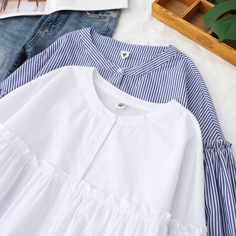 atasan blouse Anak Perempuan  kemeja cika Anak Perempuan umur 7-14 tahun