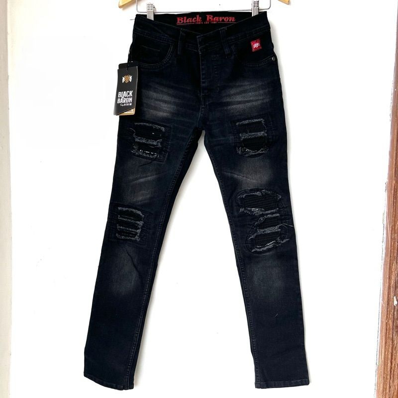 Celana Jeans Skinny RUCAS Pria TSD Denim - Celana Panjang Cowok Sobek Sobek - Celana Jeans Sobek Pol