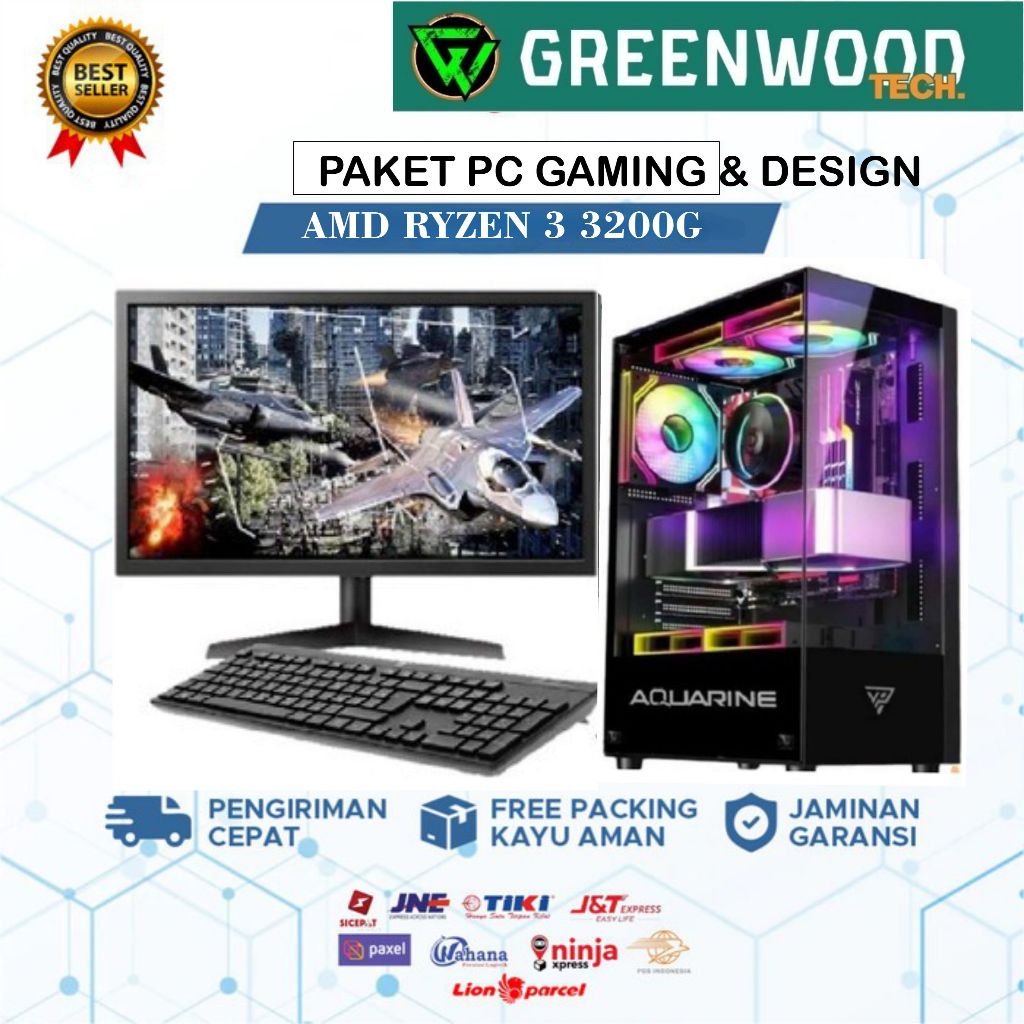 PC KOMPUTER AMD Ryzen 3 3200G / 2200G Fullset