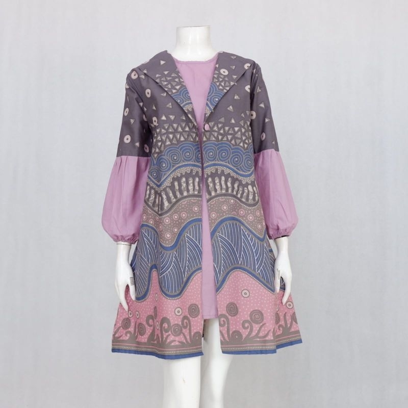 Atasan wanita tunik Blaser batik model Pertiwi Series 2