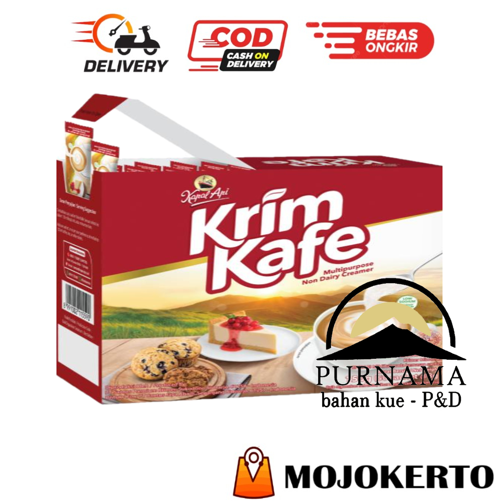 

KAPAL API KRIM KAFE 3GR X 50 STICK KRIMER SUSU KOPI PUTIH STIK SASET NABATI NON DAIRY CREAMER HALAL