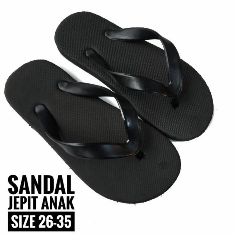 Sandal Jepit Anak Laki-laki Polos Casual Kekinian
