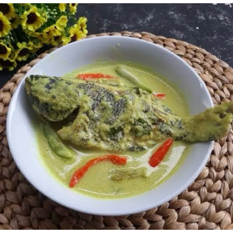 

Nila Gulai Ijo Fresh baru dimasak ukuran nila besar (250gram Nila Mentah)