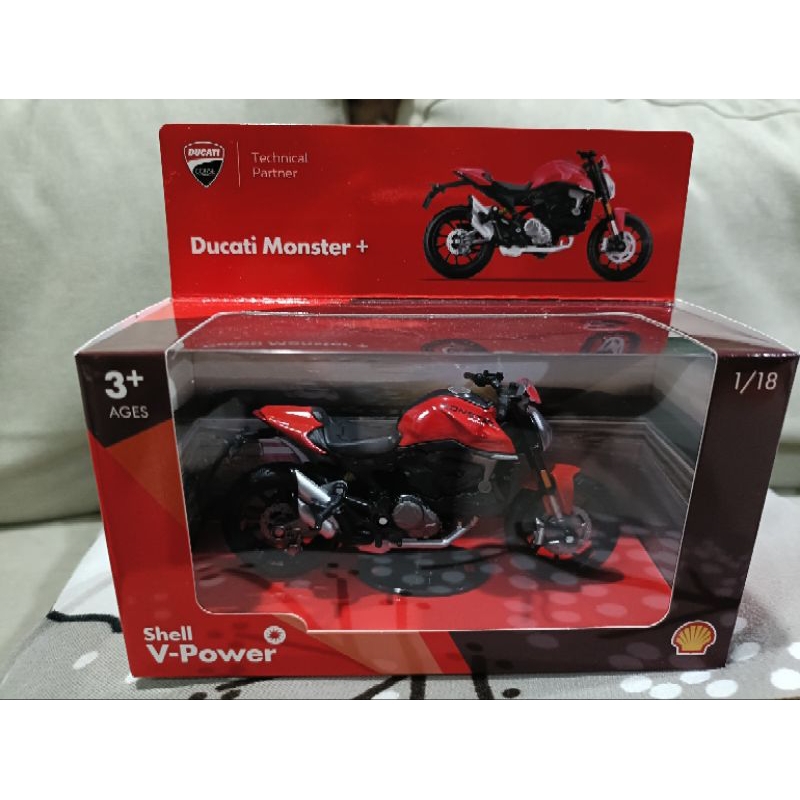 Ducati Monster Shell Merchandise Mainan Motor