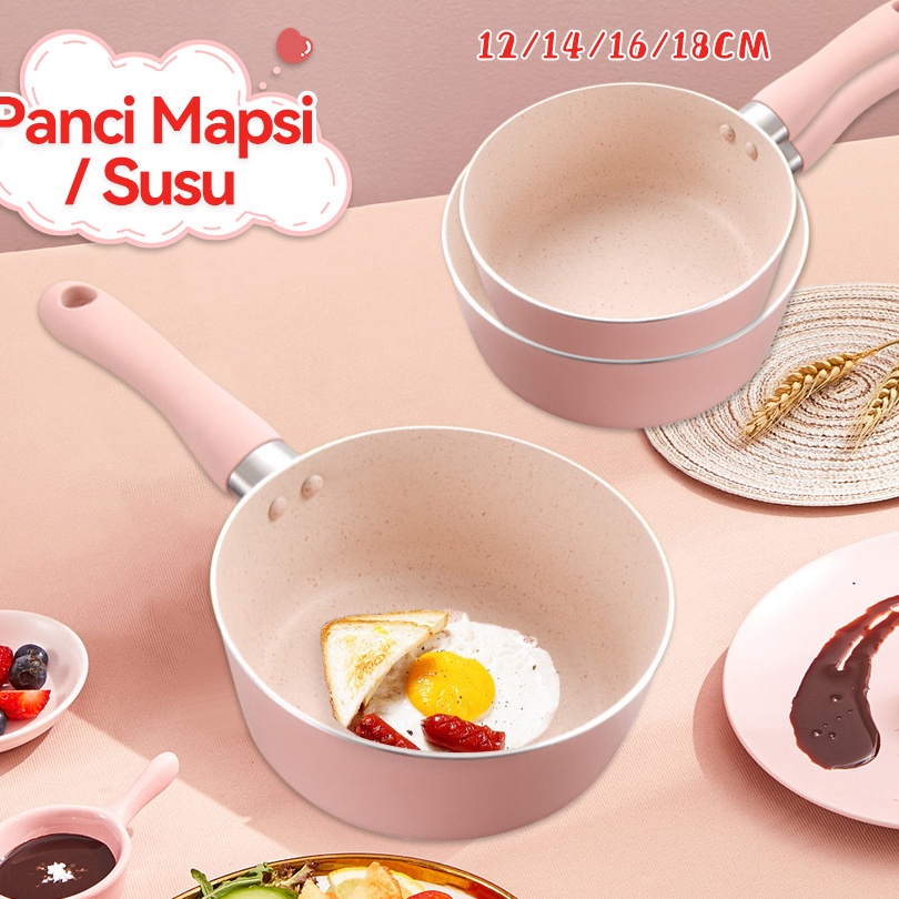 Terbaru Mumystation 12141618Cm Panci Milk Pot Panci Susu Anti LengketPanci Mpasi Rebus Enamel