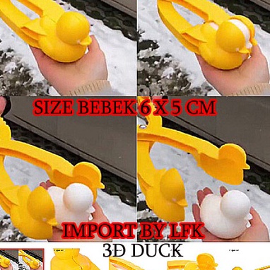 FG2 IMPORT 3D CETAKAN BEBEK DUCK SNOW ICE ASTRONOT BOLA SNOWICE PRESS DEKORASI KUE PUDING ART CLAY P