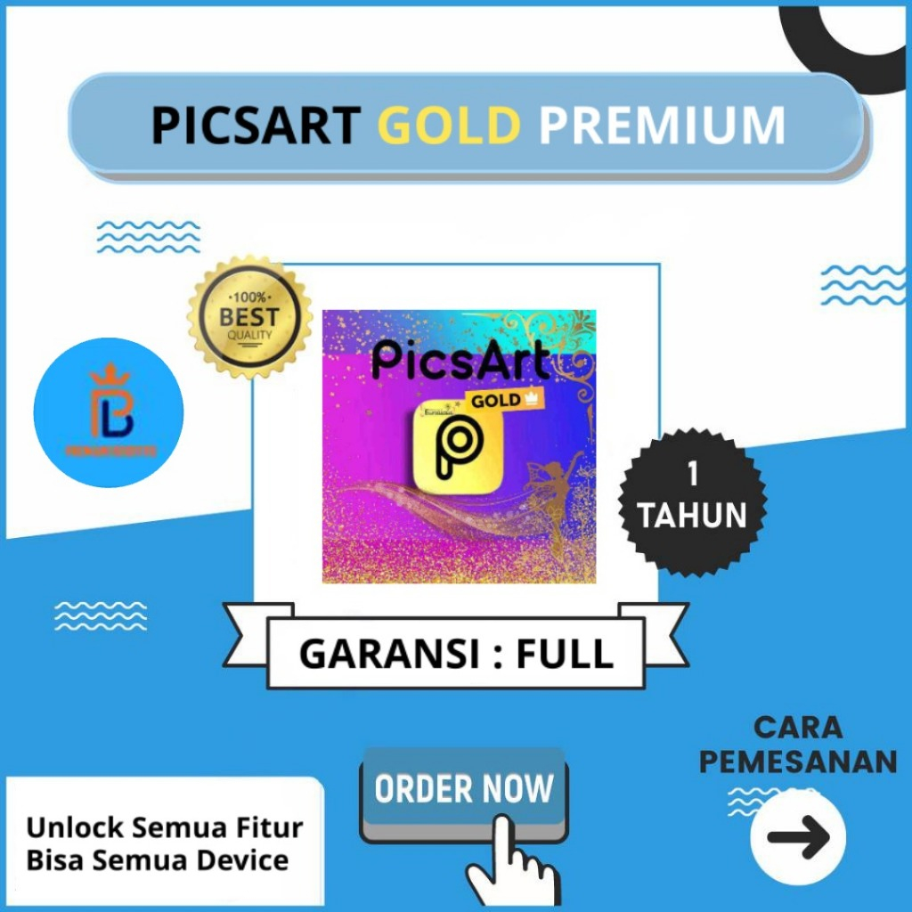 Picsart Gold Premium 12 Bulan Full Garansi