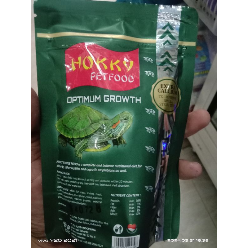 Hokky turtle pakan kura kura