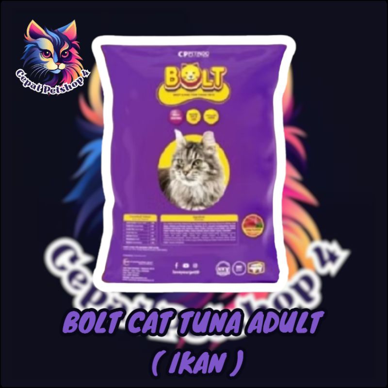Bolt Cat Tuna Repack 800g Makanan Kucing Murah