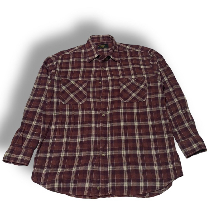 PENNY WORTH Kemeja Flanel Double Pocket Preloved