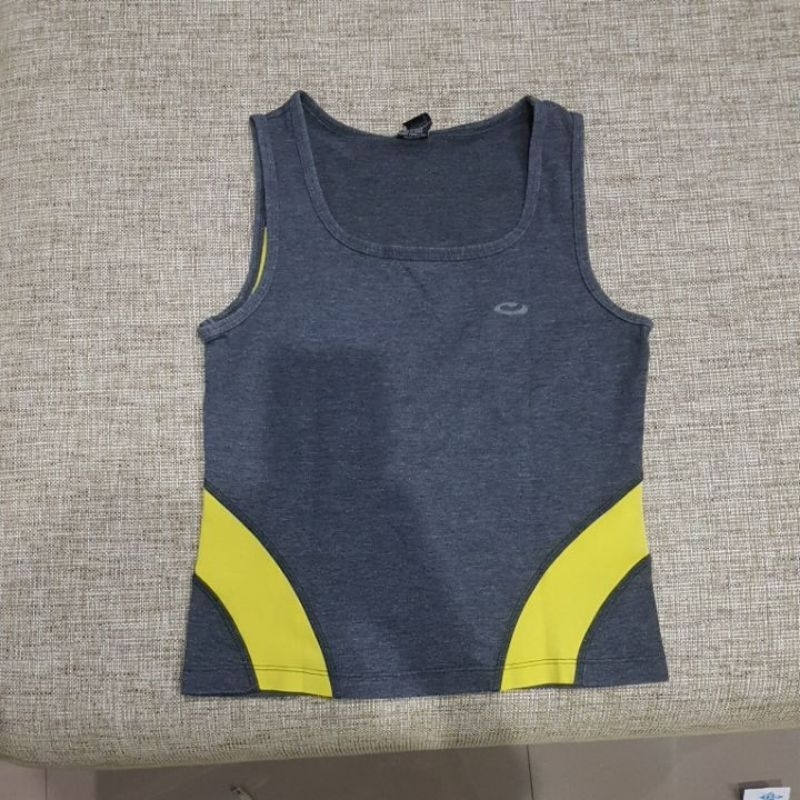 preloved opelon tank top olahraga grey
