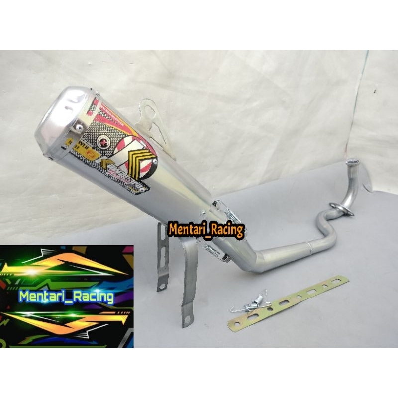 KNALPOT RACING GTX KAWAHARA MATIC HONDA VARIO 110 KARBU,KEBO, VARIO 110 TECHNO,CBS, VARIO 110 FI LED